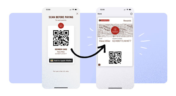 Mobile Wallet loyalty program example